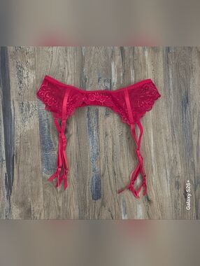 La Senza Red Garter Belt